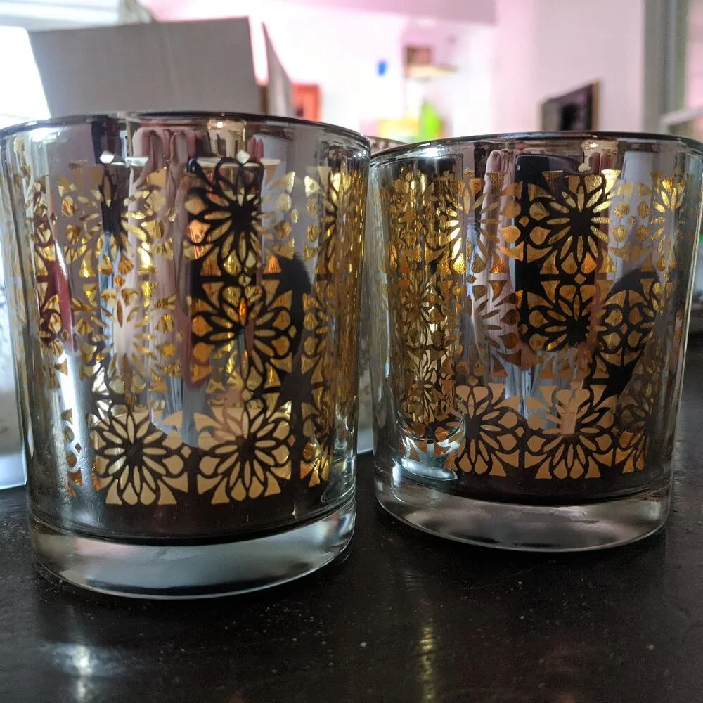 Crate & Barrel Glass Votive Set - NEW